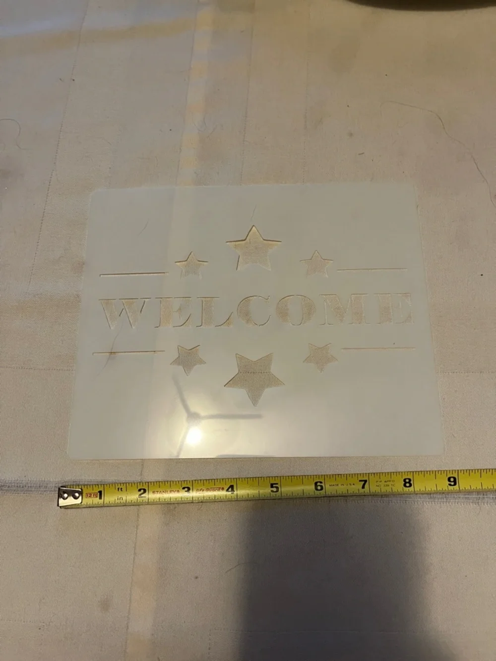 Show-Offs Home Decor Stencil Set - My Happy Place and  WELCOME Grafics
